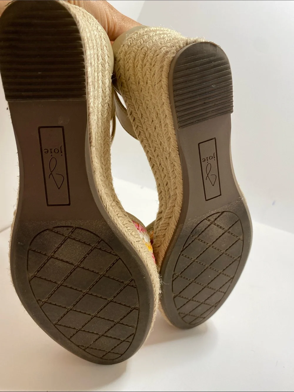 Joie Multicolor Woven Espadrille Wedge Sandals Size 6.5